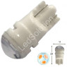 Автолампа LED T10 W5W 3SMD 2835 12V жовта (габарит/номер/салон)