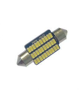 Автомобільна лампа підсвітки салону, номера  12V AC (C5W) 30SMD 3014 36мм ДРАЙВЕР 260Lm БІЛИЙ