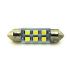 Автомобільна лампа підсвітки салону, номера 24V AC (C5W) 6SMD 3528 36мм 40Lm БІЛИЙ Автомобільна лампа підсвітки салону, номера 24V AC (C5W) 6SMD 3528 36мм 40Lm БІЛИЙ