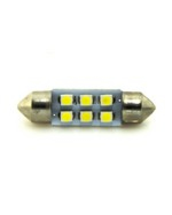 Автомобільна лампа підсвітки салону, номера 24V AC (C5W) 6SMD 3528 36мм 40Lm БІЛИЙ Автомобільна лампа підсвітки салону, номера 24V AC (C5W) 6SMD 3528 36мм 40Lm БІЛИЙ