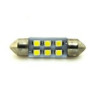 Автомобільна лампа підсвітки салону, номера 24V AC (C5W) 6SMD 3528 36мм 40Lm БІЛИЙ