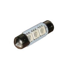 Автомобільна лампа підсвітки салону та номера 24V AC (C5W) 3SMD 5050 36мм СИНІЙ
