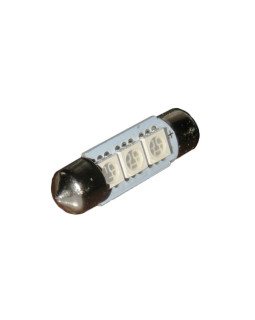 Автомобільна лампа підсвітки салону та номера 24V AC (C5W) 3SMD 5050 36мм СИНІЙ