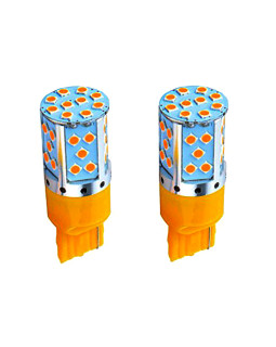Світлодіодна автолампа W21W W3x16d 12V 7440 35SMD 3030 260Lm ЖОВТИЙ Світлодіодна автолампа W21W W3x16d 12V 7440 35SMD 3030 260Lm ЖОВТИЙ