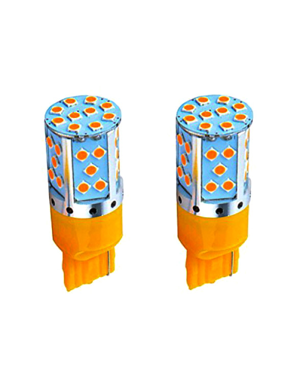Світлодіодна автолампа W21W W3x16d 12V 7440 35SMD 3030 260Lm ЖОВТИЙ Світлодіодна автолампа W21W W3x16d 12V 7440 35SMD 3030 260Lm ЖОВТИЙ