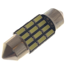 Автомобільна лампа підсвітки салону, номерів  12V AC (C5W) 12SMD 4014 31мм 260 Lm БІЛИЙ