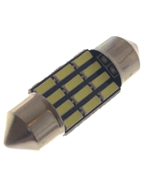 Автомобільна лампа підсвітки салону, номерів 12V AC (C5W) 12SMD 4014 31мм 260 Lm БІЛИЙ Автомобільна лампа підсвітки салону, номерів 12V AC (C5W) 12SMD 4014 31мм 260 Lm БІЛИЙ