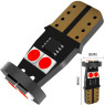 Автолампа LED T10 W5W 6SMD 3030 12V червона (габарит/номер/салон)