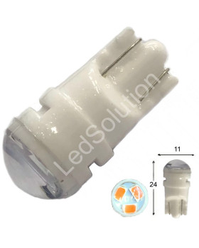 Автолампа LED T10 W5W 3SMD 2835 12V червона (габарит/номер/салон) Автолампа LED T10 W5W 3SMD 2835 12V червона (габарит/номер/салон)