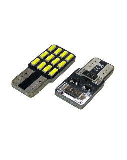 Автолампа LED T10 W5W 12SMD 12V біла (габарит/номер/салон)