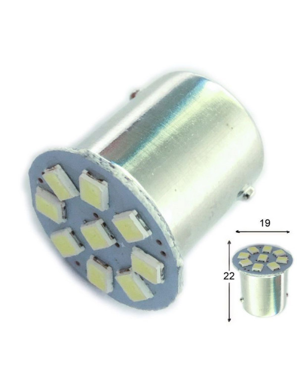 Світлодіодна автолампа 12V 1156 9SMD 2835 100Lm БІЛИЙ Світлодіодна автолампа 12V 1156 9SMD 2835 100Lm БІЛИЙ