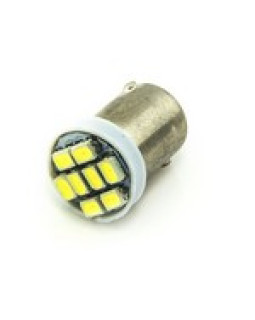 Автомобільна лампа підсвітки габаритів 24V T4W (BA9s) 8SMD 3020 28Lm БІЛИЙ