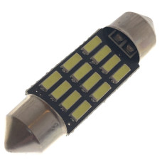 Автомобільна лампа підсвітки салону, номера  12V AC (C5W) 12SMD 4014 36мм 260 Lm БІЛИЙ