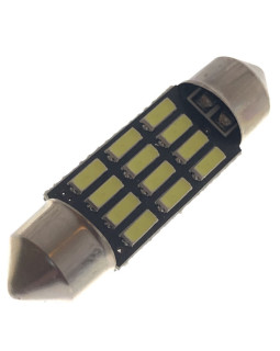 Автомобільна лампа підсвітки салону, номера  12V AC (C5W) 12SMD 4014 36мм 260 Lm БІЛИЙ