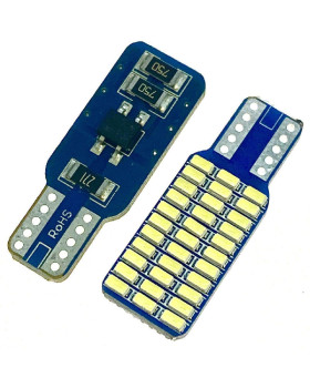 Автолампа LED T10 W5W 33SMD 3014 12V біла (габарит/номер/салон) Автолампа LED T10 W5W 33SMD 3014 12V біла (габарит/номер/салон)