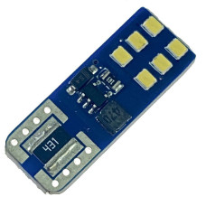 Автолампа LED T10 W5W 12SMD 12V біла (габарит/номер/салон)