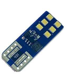 Автолампа LED T10 W5W 12SMD 12V біла (габарит/номер/салон)