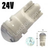Автолампа LED T10 W5W 3SMD 2835 24V зелена (габарит/номер/салон)
