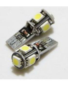 Автолампа LED T10 W5W 5SMD 5050 12V біла (габарит/номер/салон)