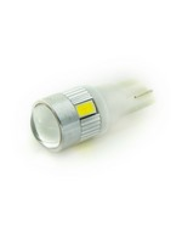 Автолампа LED T10 W5W 6SMD 5630 12V біла (габарит/номер/салон)