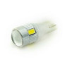 Автолампа LED T10 W5W 6SMD 5630 12V біла (габарит/номер/салон)
