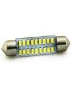 Автомобільна лампа підсвітки салону, номера 12V AC (C5W) 18SMD 3014 36мм 420Lm БІЛИЙ