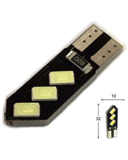 Світлодіодна автолампа LED T10 W5W 6SMD 5630 12V (габарит/номер/салон) Світлодіодна автолампа LED T10 W5W 6SMD 5630 12V (габарит/номер/салон)