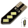 Світлодіодна автолампа LED T10 W5W 6SMD 5630 12V (габарит/номер/салон)