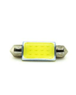 Автомобільна лампа підсвітки салону, номера  12V АС (C5W) 12LED COB 42mm 140Lm БІЛИЙ