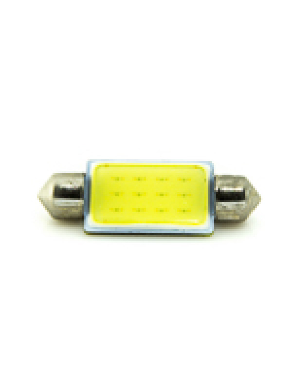 Автомобільна лампа підсвітки салону, номера 12V АС (C5W) 12LED COB 42mm 140Lm БІЛИЙ Автомобільна лампа підсвітки салону, номера 12V АС (C5W) 12LED COB 42mm 140Lm БІЛИЙ
