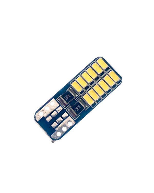 Автолампа LED T10 W5W 24SMD 3014 12V біла (габарит/номер/салон) Автолампа LED T10 W5W 24SMD 3014 12V біла (габарит/номер/салон)