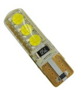 Автолампа LED T10 W5W 6SMD 5050 12V біла (габарит/номер/салон) Автолампа LED T10 W5W 6SMD 5050 12V біла (габарит/номер/салон)
