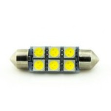 Автомобільна лампа підсвітки салону, номера 24V AC (C5W) 6SMD 5050 39мм 85Lm БІЛИЙ Автомобільна лампа підсвітки салону, номера 24V AC (C5W) 6SMD 5050 39мм 85Lm БІЛИЙ
