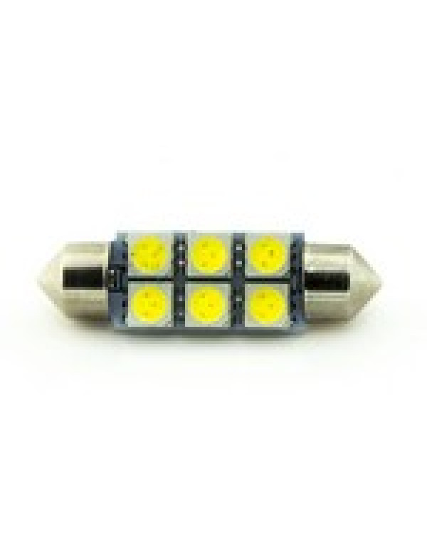 Автомобільна лампа підсвітки салону, номера 24V AC (C5W) 6SMD 5050 39мм 85Lm БІЛИЙ Автомобільна лампа підсвітки салону, номера 24V AC (C5W) 6SMD 5050 39мм 85Lm БІЛИЙ