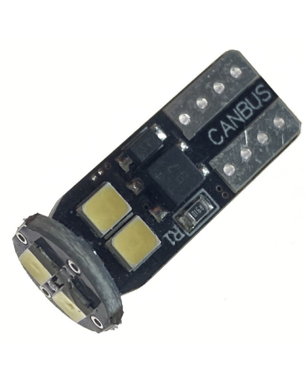 Автолампа LED T10 W5W 6SMD 2835 12V біла (габарит/номер/салон)