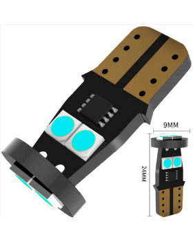 Автолампа LED T10 W5W 6SMD 3030 12V (габарит/номер/салон)