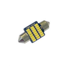 Автомобільна лампа підсвітки салону, номера  12V AC (C5W) 21SMD 3014 31мм драйвер 260Lm БІЛИЙ