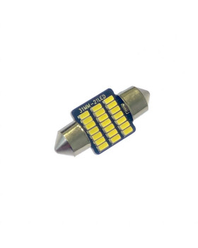 Автомобільна лампа підсвітки салону, номера 12V AC (C5W) 21SMD 3014 31мм драйвер 260Lm БІЛИЙ Автомобільна лампа підсвітки салону, номера 12V AC (C5W) 21SMD 3014 31мм драйвер 260Lm БІЛИЙ