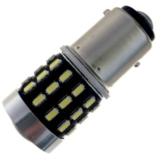 Світлодіодна автолампа P21/5W BAY15d 12V 1157 54SMD 3014 драйвер лінза 230/460Lm БІЛИЙ