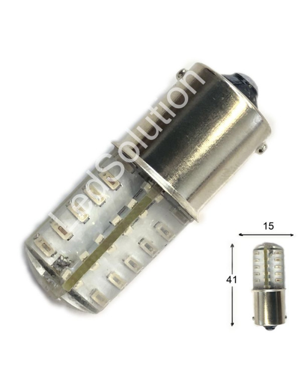 Світлодіодна автолампа P21W BA15s 12V 1156 48SMD 3014 силікон 25Lm ЧЕРВОНИЙ Світлодіодна автолампа P21W BA15s 12V 1156 48SMD 3014 силікон 25Lm ЧЕРВОНИЙ