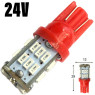 Автолампа LED T10 W5W 30SMD 3014 24V червона (габарит/номер/салон)