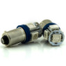 Автомобільна лампа підсвічування габаритів 12V T4W (BA9s) 5SMD 5050 СИНІЙ