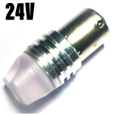 Світлодіодна автолампа P21W BA15s 24V 1156 9SMD 2835 3W 200Lm БІЛИЙ