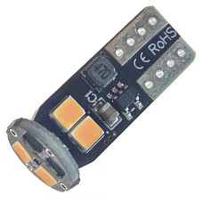 Автолампа LED T10 W5W 6SMD 2835 12V жовта (габарит/номер/салон) Автолампа LED T10 W5W 6SMD 2835 12V жовта (габарит/номер/салон)