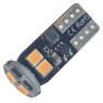 Автолампа LED T10 W5W 6SMD 2835 12V жовта (габарит/номер/салон)