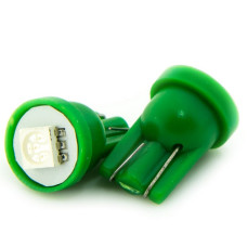 Автолампа LED T10 W5W 1SMD 5050 12V зелена (габарит/номер/салон)