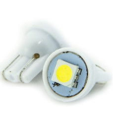 Автолампа LED T10 W5W 1SMD 5050 12V жовта (габарит/номер/салон)