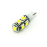 Автолампа LED T10 W5W 9SMD 5050 12V біла (габарит/номер/салон)