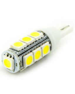 Автолампа LED T10 W5W 13SMD 5050 12V біла (габарит/номер/салон)