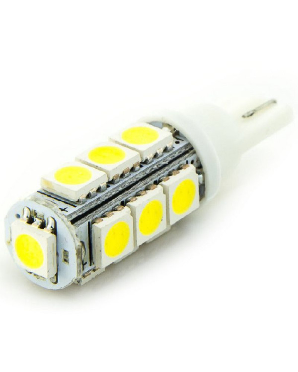 Автолампа LED T10 W5W 13SMD 5050 12V біла (габарит/номер/салон) Автолампа LED T10 W5W 13SMD 5050 12V біла (габарит/номер/салон)